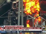 SRP power plant on fire in Gilbert
