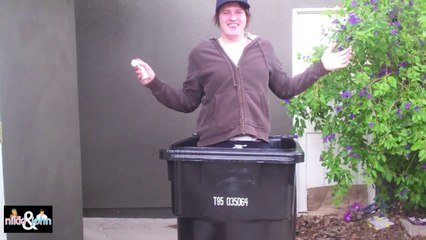 Trashcan Air Horn Prank FAIL!