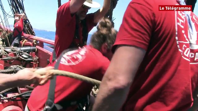Hermione. Las Palmas - Yorktown : premiers jours de la traversée de l'Atlantique