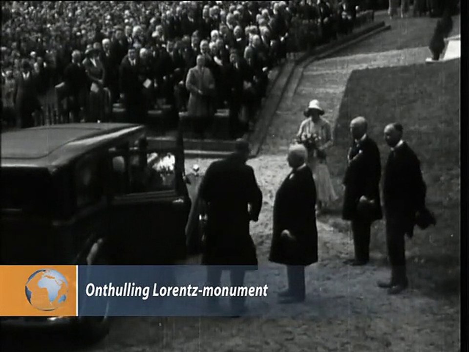 Onthulling Lorentz Monument - 1931