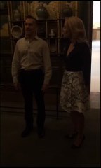 Gillian Anderson tour Whistler's PeacockRoom