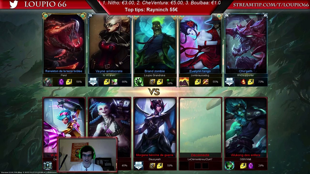 Loupio en stream! (15/05/2015)
