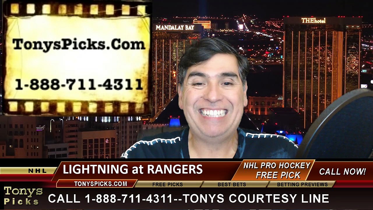 New York Rangers vs. Tampa Bay Lightning Free Pick Prediction NHL Pro Hockey Playoff Game 1 Odds Preview 5-16-2015