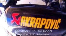 Road to kawasaki dealer - 3 Brothers (Ninja 250Fi & Z250)