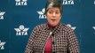 U.S. Homeland Security Secretary Janet Napolitano at Press Conference at IATA in Geneva