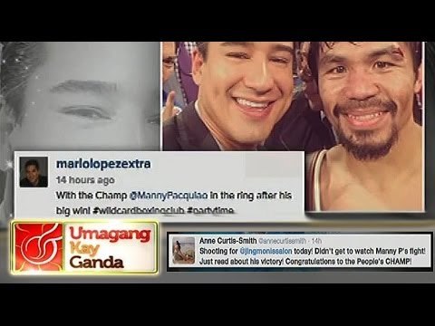 Local,Foreign celebrities greeted Pacquiao win against Bradley