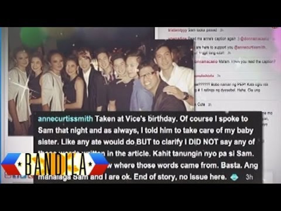 Anne Curtis denies confrontation with Sam Concepcion