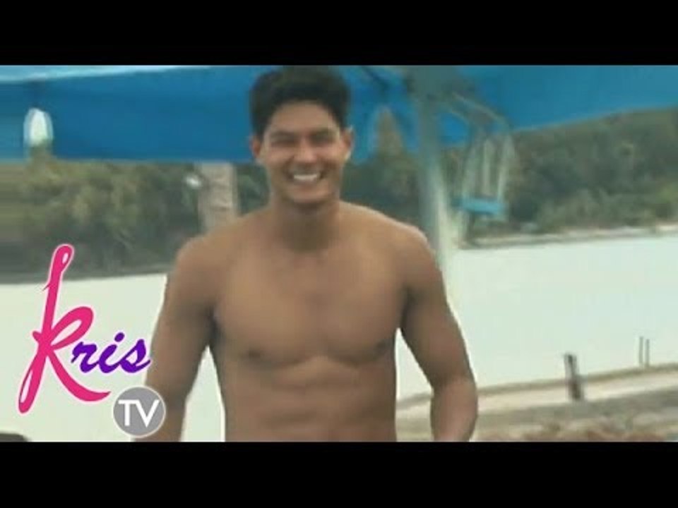 Daniel Matsunaga goes shirtless in front of Kris Aquino