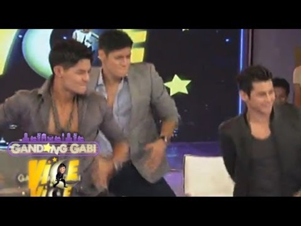 Daniel, Hideo & Fabio's version of 'Open the Door' dance craze on GGV