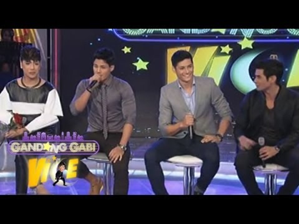 Daniel, HIdeo & Fabio serenade Vice Ganda on GGV