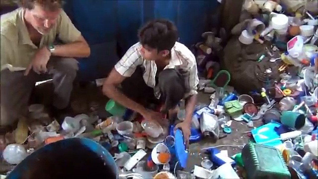 Slum Work = Recycling in Dharavi, Mumbai, India