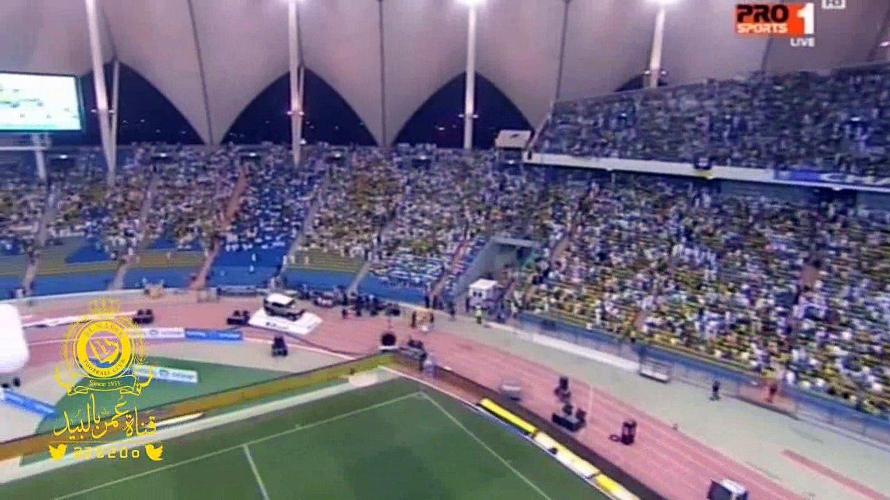 لقطات  لـ  حضور(  الجماهير النصر ) قبل لقاء الشباب : تعليق عبدالله العضيبي