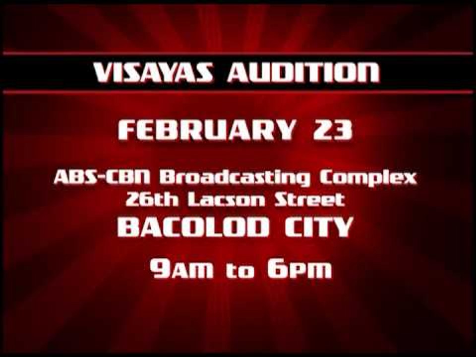 The Voice of the Philippines :  VISAYAS AUDITION