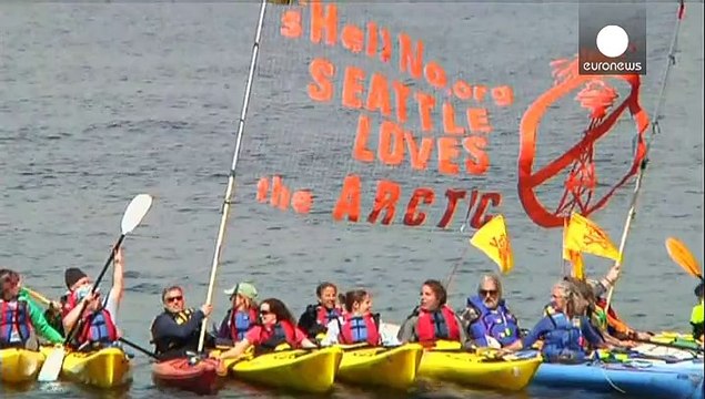 Controversial drilling rig arrives in Seattle port under black cloud