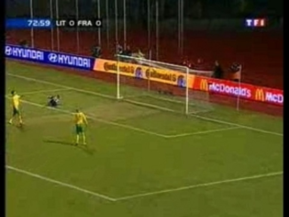 But anelka Lituanie - France