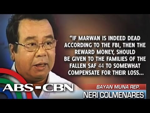 Sino ang tatanggap ng pabuya para sa pagpatay kay Marwan?