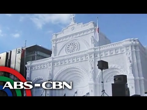 Manila Cathedral made of snow in Japan