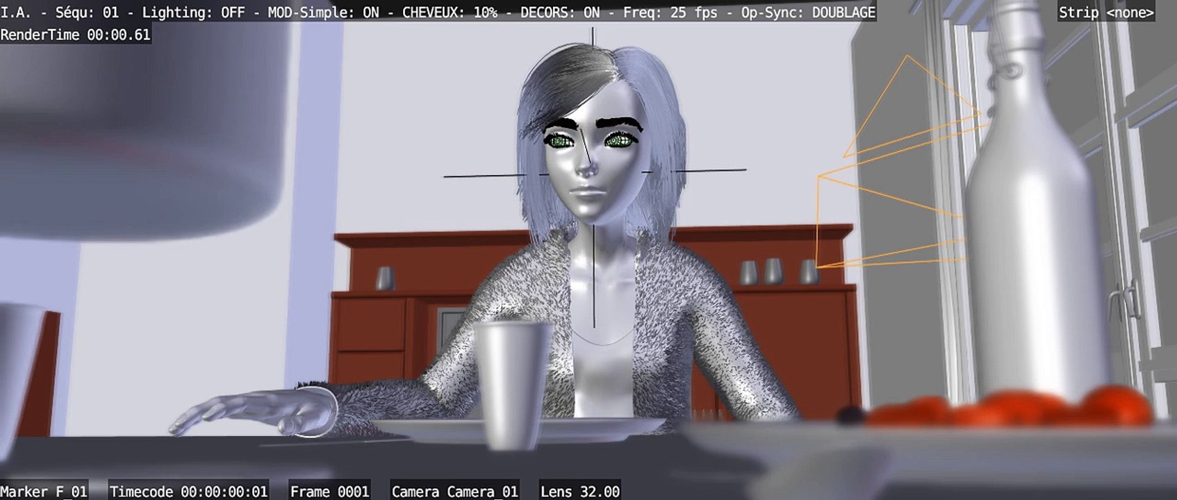 Animation Scène 01 - Post-Synchronisation Doublage - Avant rendu