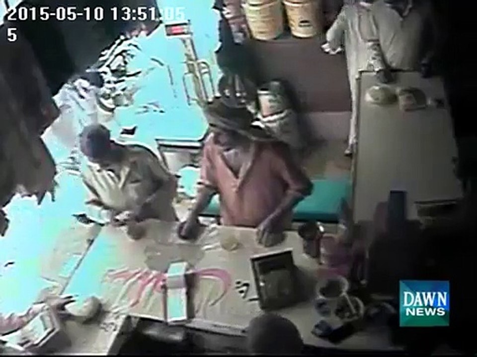 CCTV footage of shop robbery in Depalpur