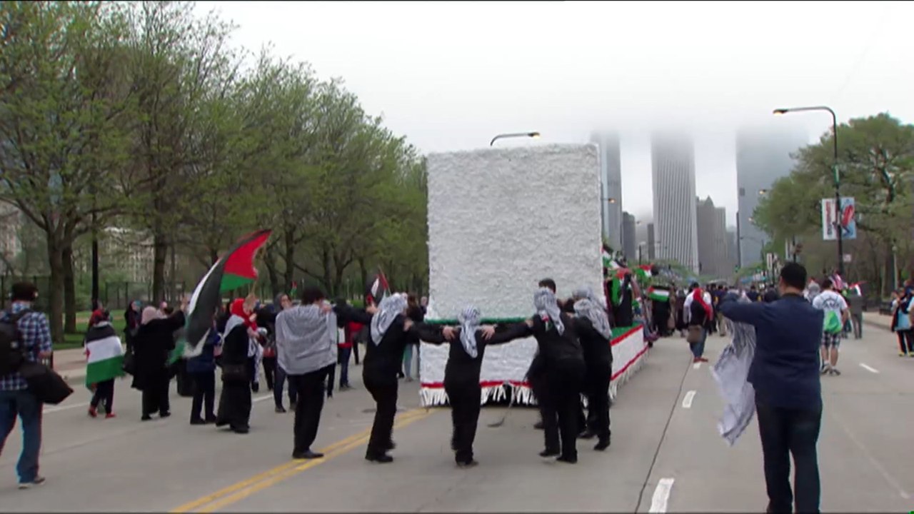 الجالية الفلسطينية بأميركا تحيي ذكرى النكبة