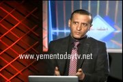 لحظة انهيار قناة اليمن اليوم على الهواء بغارة سعودية