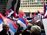 3/01/08 Chicago Serbian Protest Kosovo je srbija Kosovo serb