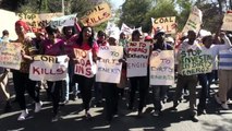 South Africans rally against France and 'dirty coal'
