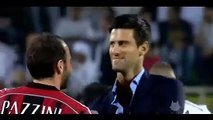 Novak Djokovic show juggling skills vs Gareth Bale & Karim Benzema by Funny Football 2015