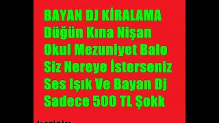 İSTANBUL BAYAN DJ KİRALAMA KİRALIK BAYAN DJ ETİLER BEŞİKTAŞ ÇEKMEKÖY BOSTANCI AVCILAR BEYLİKDÜZÜ BAYAN DJ KİRALAMA