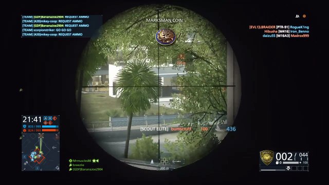 Battlefield hardline sniping