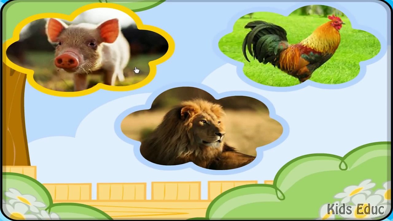 Animal Sounds, Guess The Animal By The Sound, A Fun Game For Kids