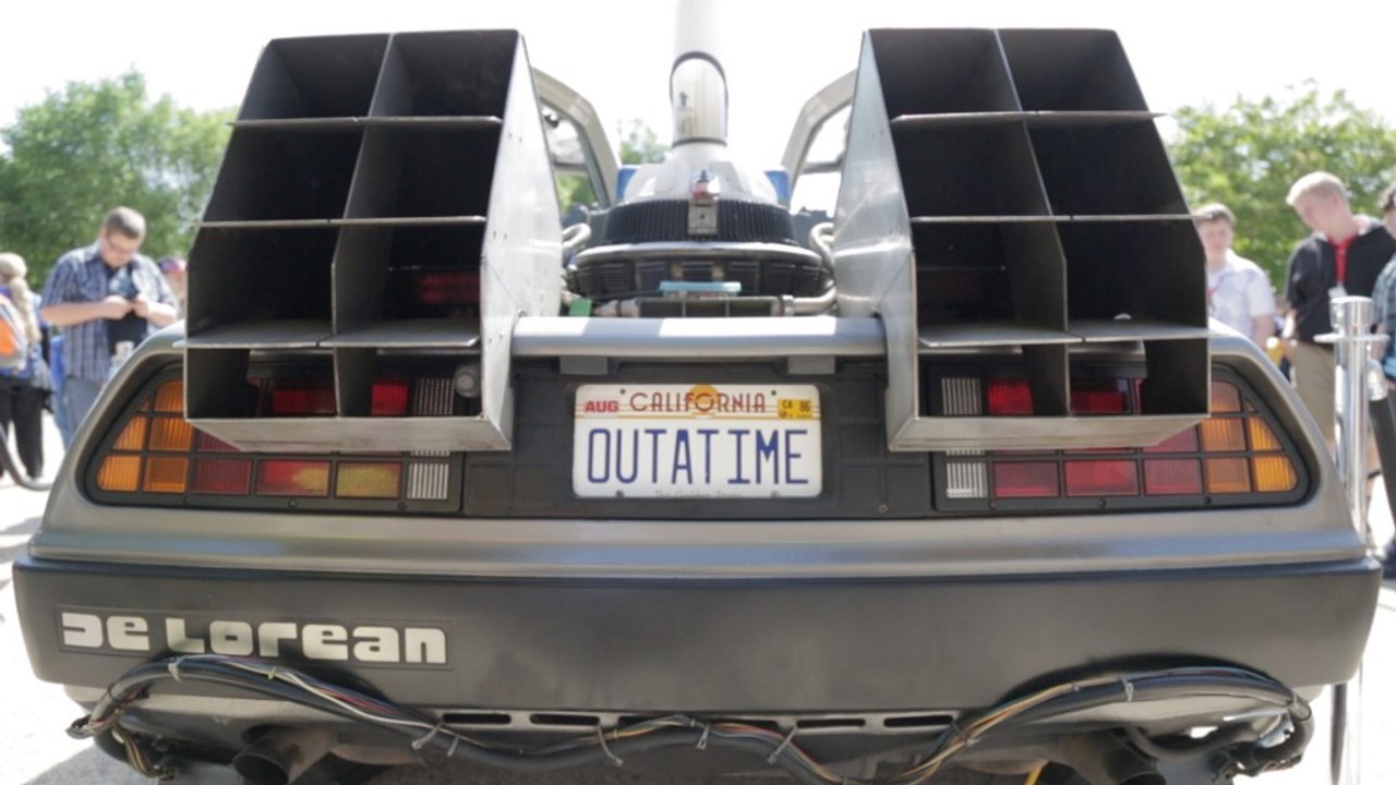 ‘Back to the Future’ time machine re-created