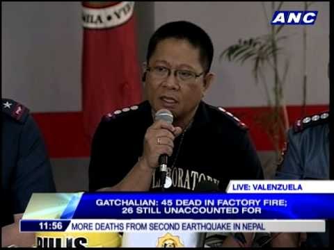 PNP vows to expedite processing of factory fire victims