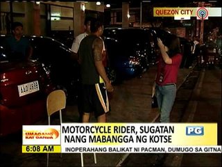 Download Video: Motorcycle rider duguan nang mabangga ng kotse