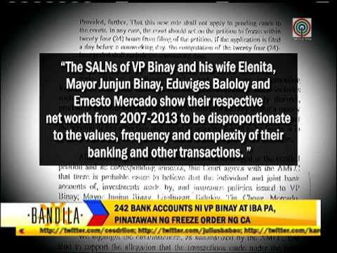 CA orders Binays' bank accounts frozen