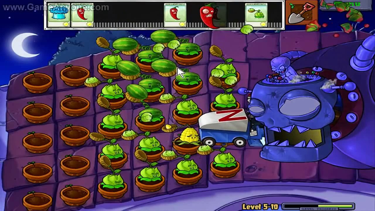 Plants Vs. Zombies HD - Level 5-10 Ending