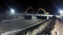 Union Pacific Railroad Bridge Demolition-time lapse (March 2013)