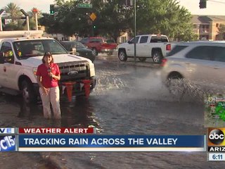 Storm floods Valley streets