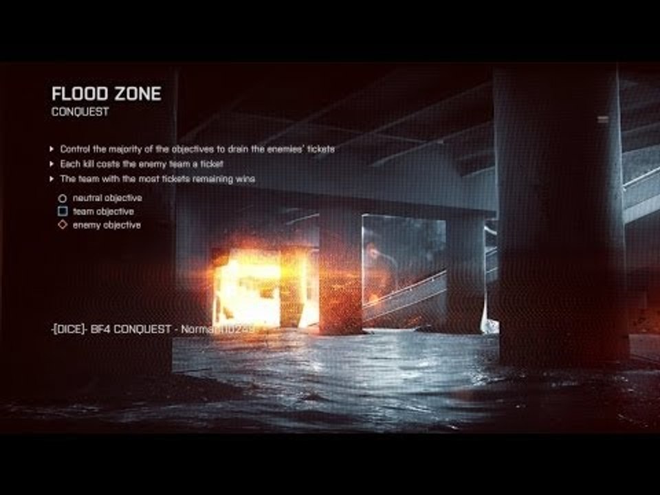 Battlefield 4 (PS4) - Conquest on Flood Zone [1080p HD]