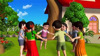 Ringa Ringa Roses - 3D Animation English Nursery Rhyme Songs