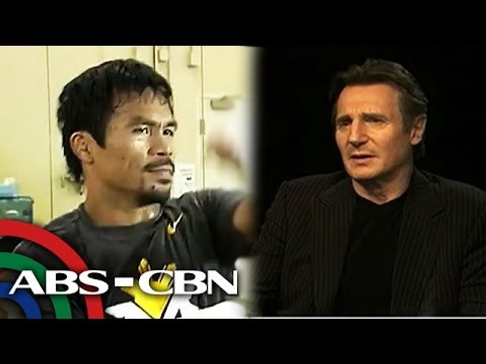 Liam Neeson ginaya si Pacquiao