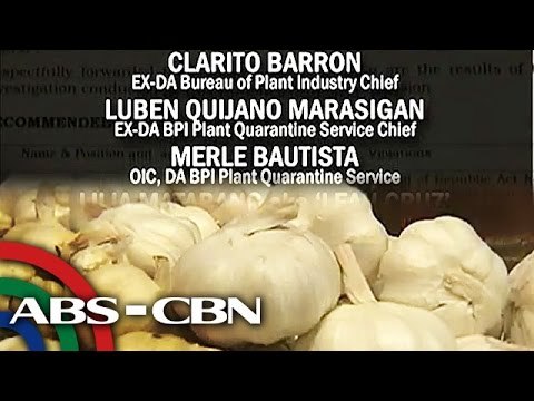 Mga opisyal ng DA, sabit umano sa 'garlic cartel'