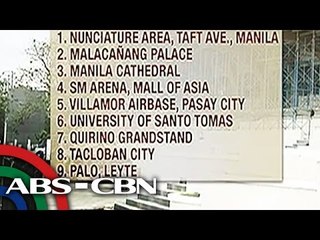 'Gun-free zones' declared amid Pope's visit