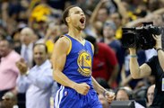 Stephen Curry envoie un buzzer-beater de la ligne à 3-points adverse !