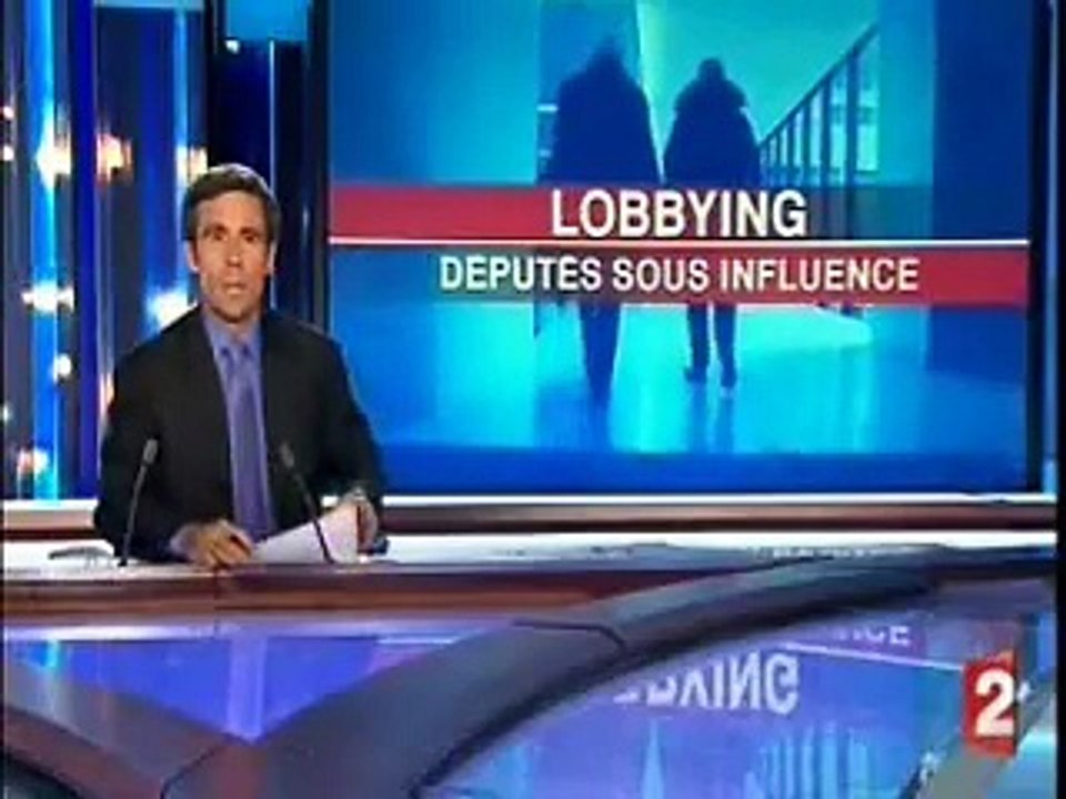 Le lobbying Journal télévisé France 2 20H 10 mars 2009 - Jérôme Bignon