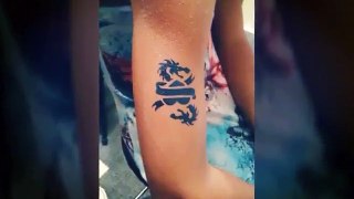 Egyptian airbrush tattoo