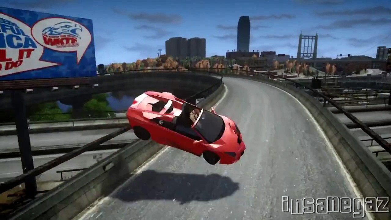 GRAND THEFT AUTO IV LAMBORGHINI REVENTON ROADSTER [EPM] CRASH TESTING HD