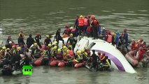 Taiwan plane crash: First video after TransAsia flight GE235 crash lands into river in Taipei