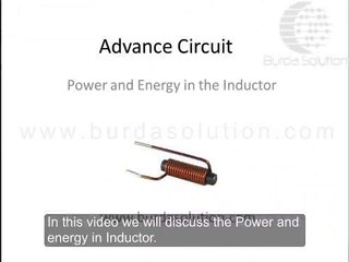 Power and Energy of Inductor