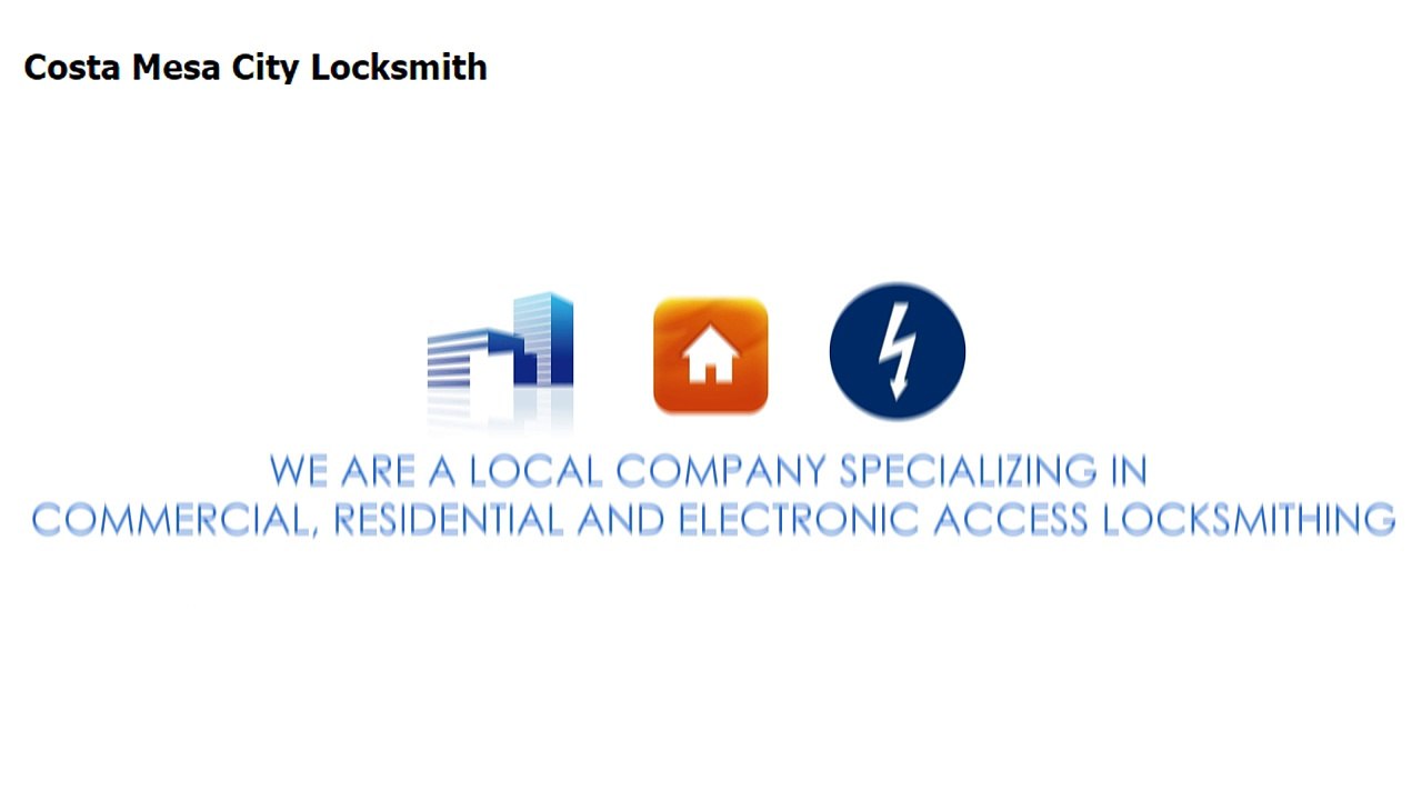 We are local company specialization in commercial, Residential -Locksmith